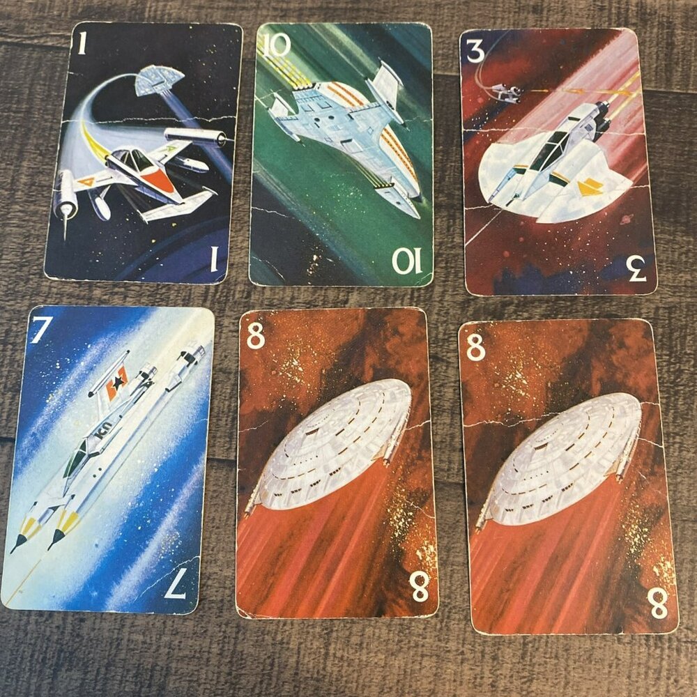 Vintage Space Rockets Card‎ Game 1983 Complete In Rough Condition - Picture 8 of 16